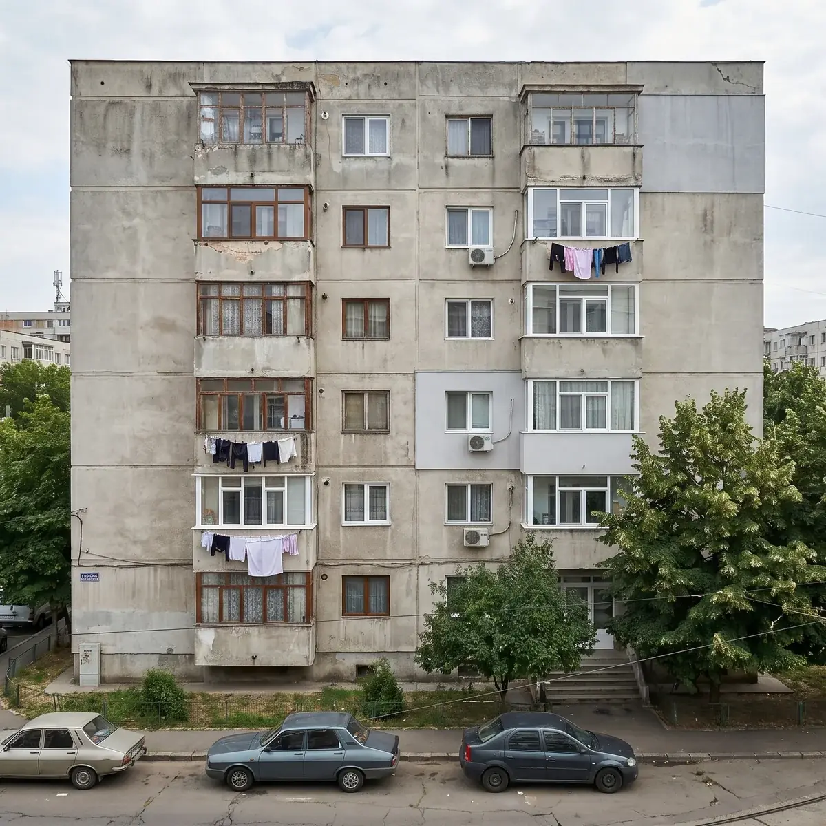 Bloc rezidențial pe Rahova, Sector 5 București, termopane PVC reabilitate